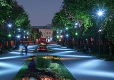 Подсветка фасадов, уличный прожектор для подсветки фасадов купить