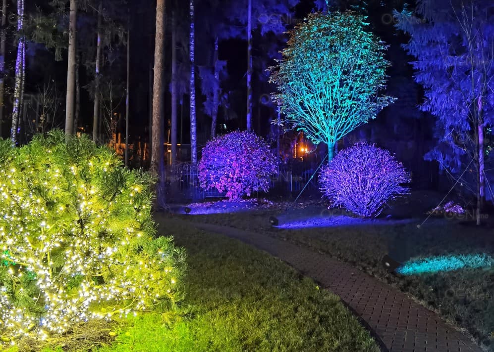 Подсветка фасадов, уличный прожектор для подсветки фасадов купить